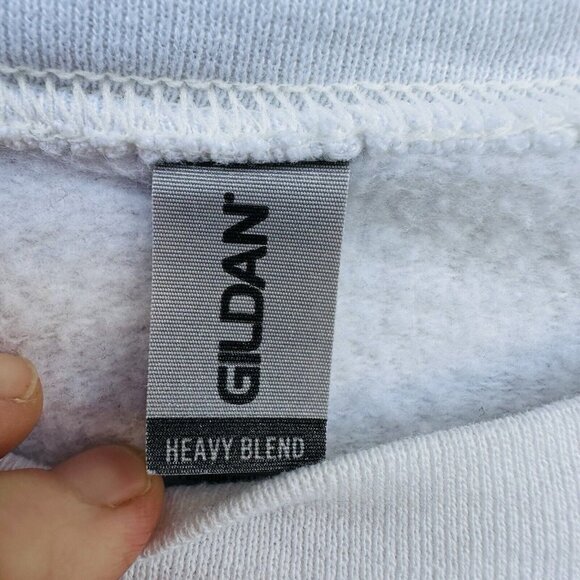 Gildan Mens L Sigma Phi Epsilon Fraternity Crewneck Sweatshirt White - Picture 3 of 5